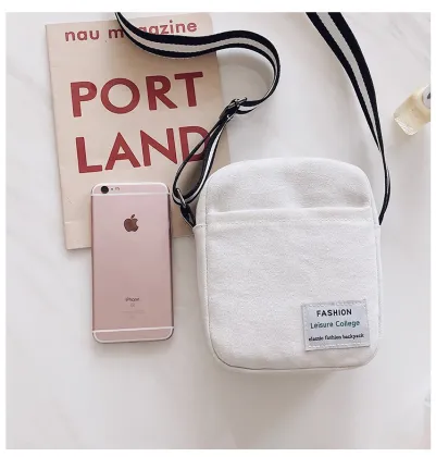 Promotion plain travel single shoulder crossbody bag messenger satchel bag for men