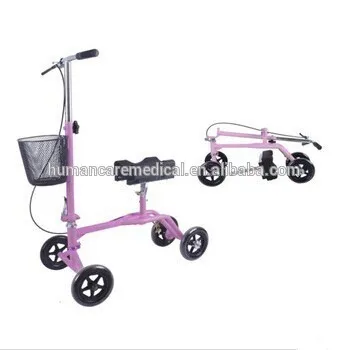 Drive medical knee walker with PU Seat and basket