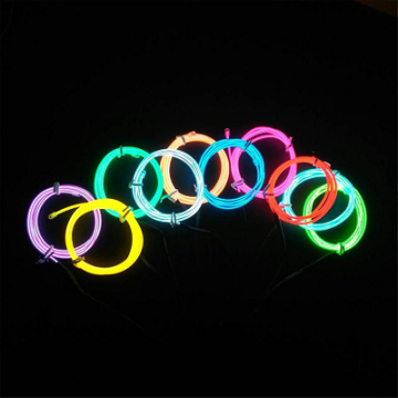 Wholesale High Brightness 2.3mm Red Green LED El Wire for Glow in the Dark