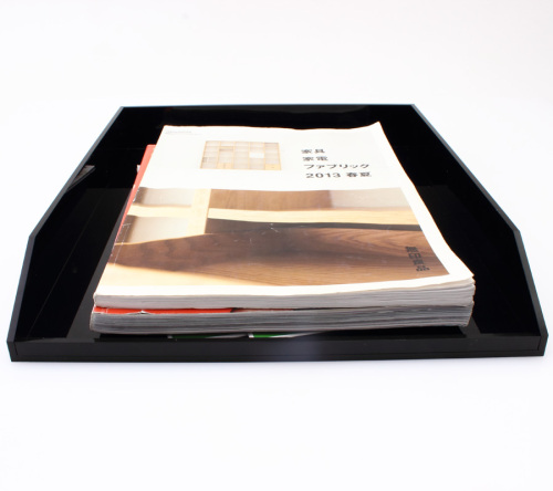 Functional Acrylic Brochure Tray/Document Shelf/File Holder