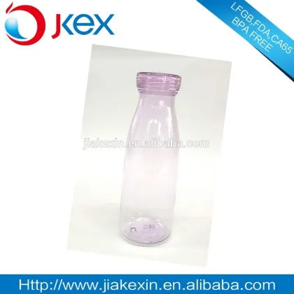 clear bpa free plastic milk bottle