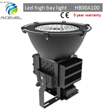 Aluminum & Tempered Glass Led high bay light