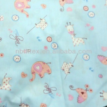 different kinds of 100% cotton printed baby bed sheet designs fabric