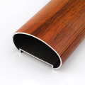 85mm oval round aluminum handrail parts for stairs