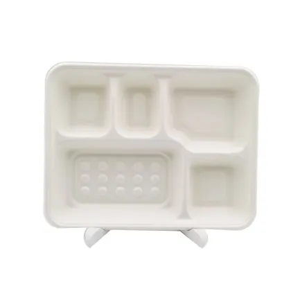 Disposable Restaurant Serving 5-section Meal Trays