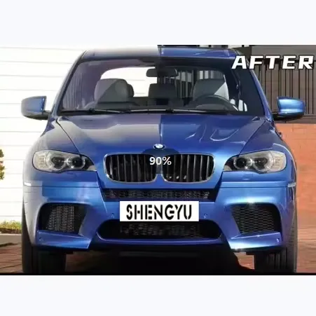 BMW X5 E70 (08-10) Upgrade Parts: Bumper Assembly Rear Lip Exhaust Pipe Side Skirt