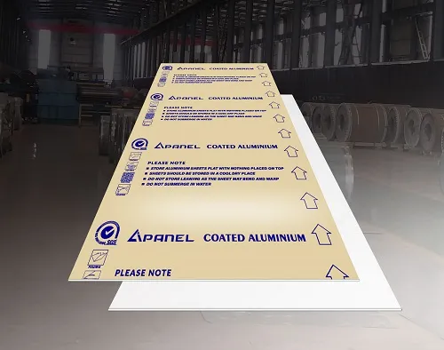 Gloss Ivory Aluminum Sheet Plate 1.6mmThick 5052 H32