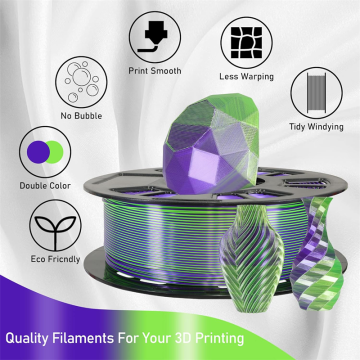 Dual-Color Coextruded Silk PLA 1.75mm