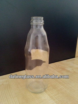500ml 2015 hot sale clear glass beverage bottles