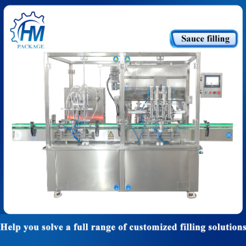 Sauce filler filling machine for tomato sauce, chili oil sauce, pepper sauce