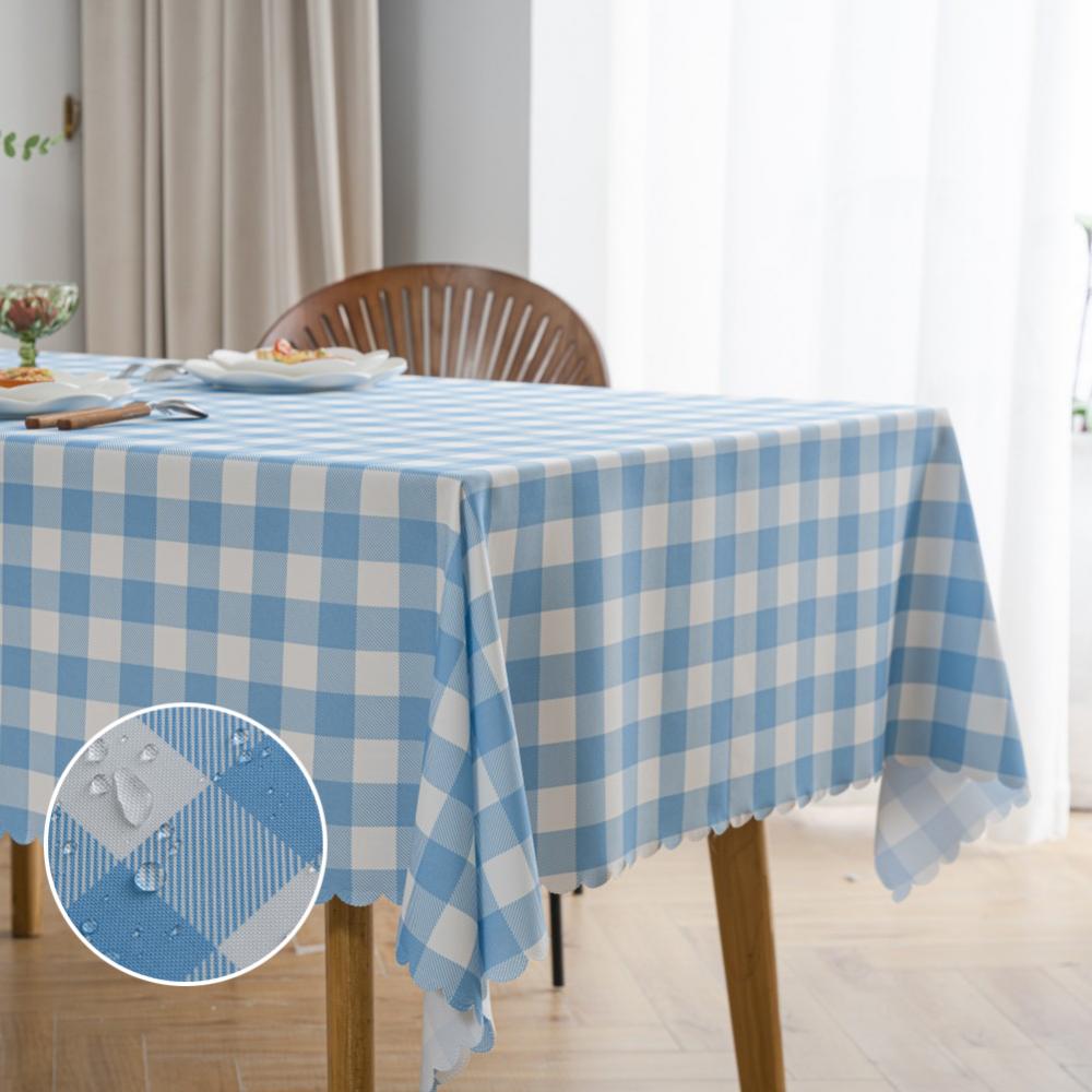 Waterproof Check Tablecloth Jpg