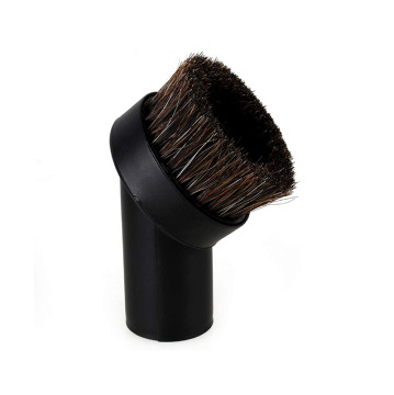 Professional Grade Round Dust Brush with 25mm Horse Hair - Ideal Vacuum Attachment for Deep Cleaning Sofas and Baseboards