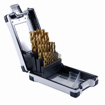 29-piece Titanium HSS twist drill set, various sizes are available