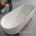 Freestanding White Acrylic Solid Surface Bathtub