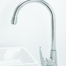 Stainless Steel Goose Neck Pull Out Basin Faucet