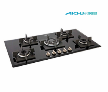 Hob de gás com anel duplo em queimadores