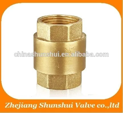 high pressure BSP NPT Forged Vertical Brass Check Valve SS6050