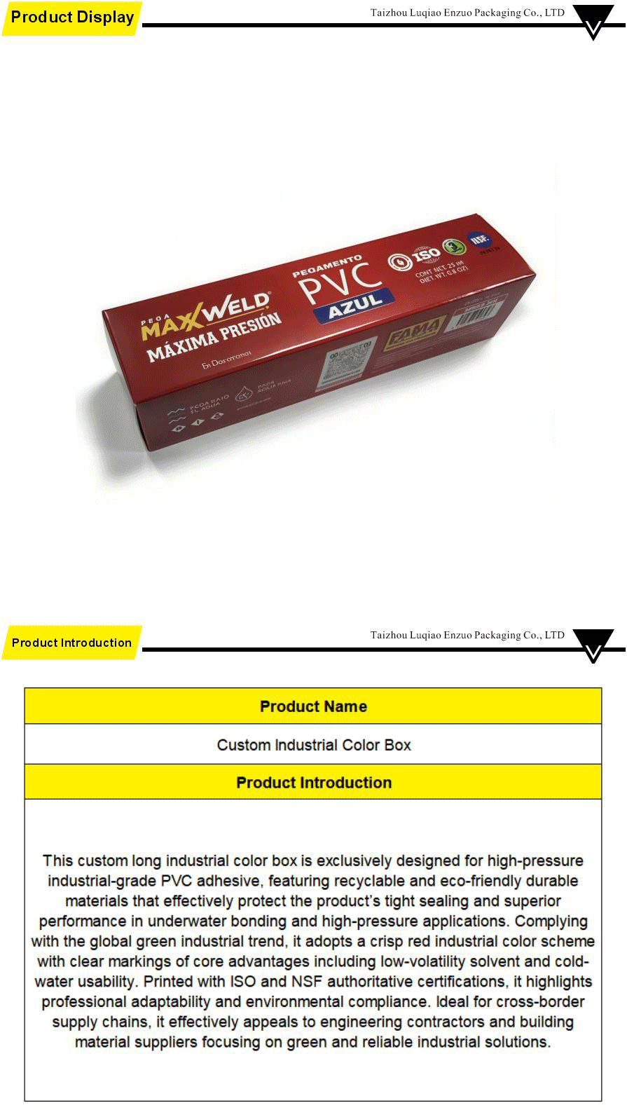 professional pvc packaging