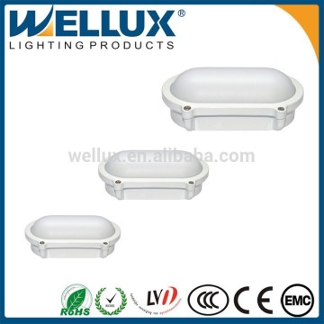 White Oval Water Proof Modern Bulkhead Light Fixture Exterior Light