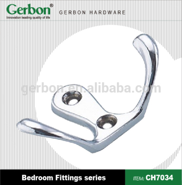 wall mounted modern style metal double coat Hook