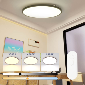 Tuya Smart WiFi Ceiling Light: Round Bluetooth Voice Control Ultra Thin LED for Home and Office
