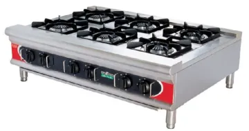 USA style gas ranges, 6-burners