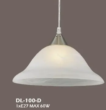 Modern glass single pendant light