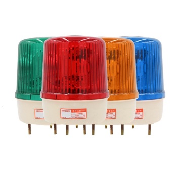 12/24V 35W LED Emergency Rotating Alarm Light with Chrome Bowl (Red/Blue/Yellow/Green)