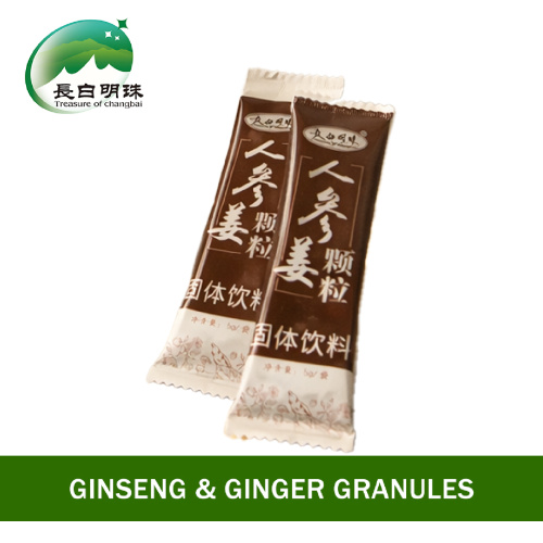 Теплые питательные гранулы женьшеня и имбиря