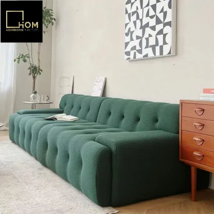 Roche Bob Cream Wind Sofa: Personalized Netflix Fabric Sofa for Living Room