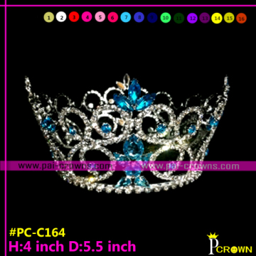 Cheap beauty round fully pageant tiaras and crowns