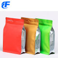 Food Packaging Ziplock Flat Bottom Coffee Bag