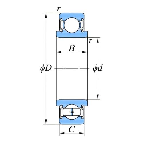 带密封圈的宽内圈轴承