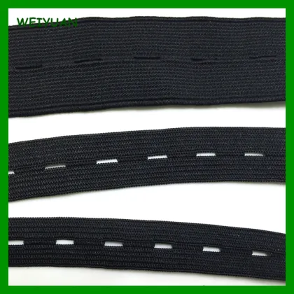 Wholesale sewing elastic buttonhole for garment