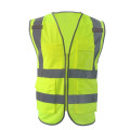 Knitted fabric hiviz safety reflective vest