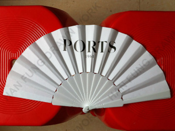 promotional custom printed paper plastic fan