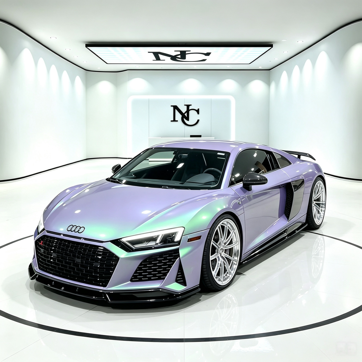 PL31-P Platinum Purple & Green Car Wrapping