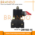 1/2 `` Su Plastik Solenoid Valf 12VDC 24VDC 220VAC