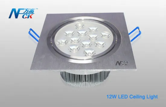 Aluminum Warm White 12w Led Ceiling Lighting , 950lm / 1050lm Led