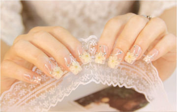 beautiful new design wedding nail art 3d nail tips fake nails