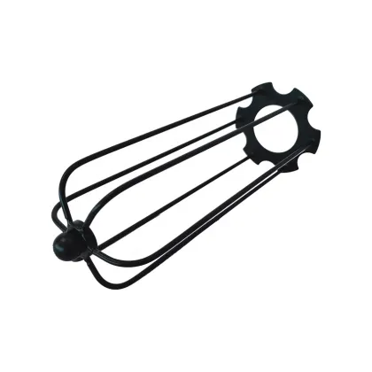 Black Iron Flute Lampshade - Indoor Lighting Cover