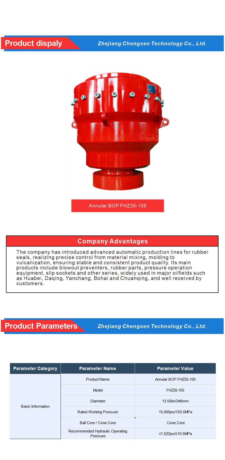 Drilling Rig Wellhead BOP