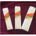 6PCS white small larger wax strong candles