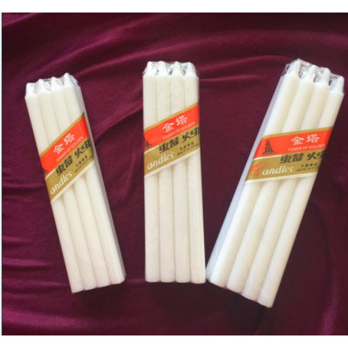 6PCS witte kleine grotere was sterke kaarsen