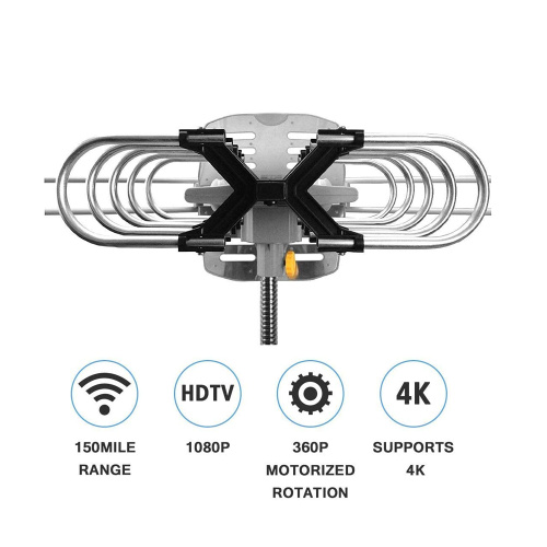 Antenna TV Yagi TV a rotazione telecomandata