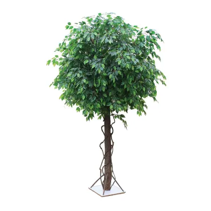 Linwoo Large UV Certified Artificial Banyan Tree for Home Decoration