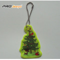 Reflective Safety Christmas tree Key Chain