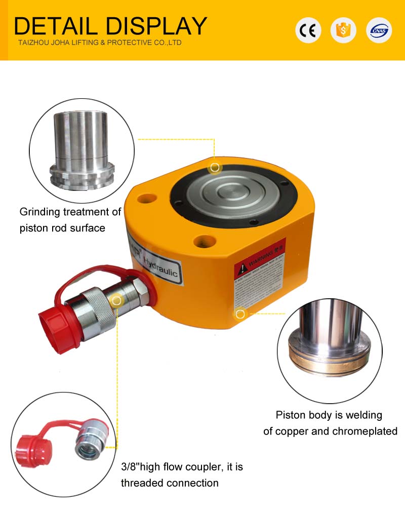 JSRM-1500 150 Tonnen Single Acting Hydraulic Flat Zylinderbuch