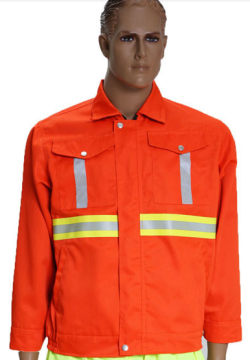 Reflective coat for sanitationworkers