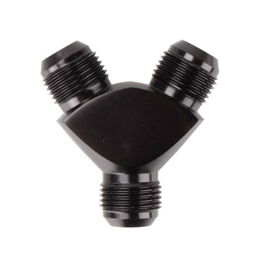 Three Way Y Adapter Block AN Male Flare Union for Fuel Oil Hose Fitting Connector